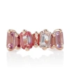 SUZANNE KALAN 14KT ROSE GOLD RING WITH PINK TOPAZES