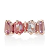 Suzanne Kalan 14kt Rose Gold Ring With Pink Sapphires In Pink