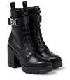 GIVENCHY TERRA LEATHER LACE-UP BOOTS