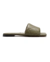 Bottega Veneta The Rubber Lido Flat Sandals In Moon Beam