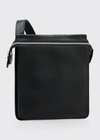 Il Bisonte Men's Leather Crossbody Bag In Black