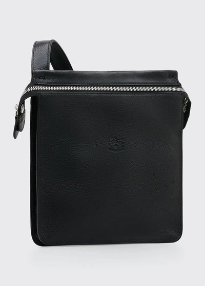 IL BISONTE MEN'S LEATHER CROSSBODY BAG