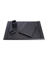 Royce New York Suede Lined Executive 4-piece Desk Accessory Set