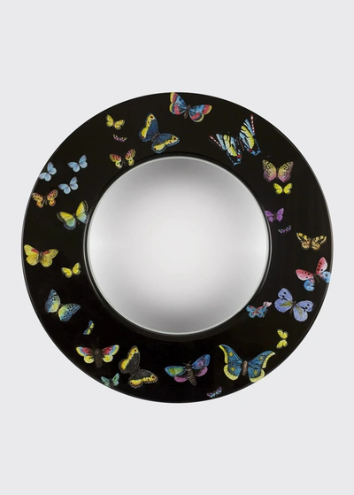 Fornasetti Frame With Convex Mirror Farfalle 50 Cm In Multicolour