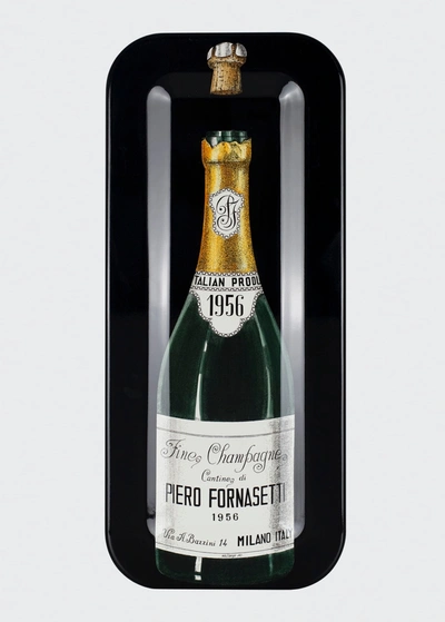 Fornasetti Champagne Tray - 25x60 Cm In Multicolour