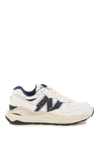 New Balance 5740 Father's Day Trainers In White,blue