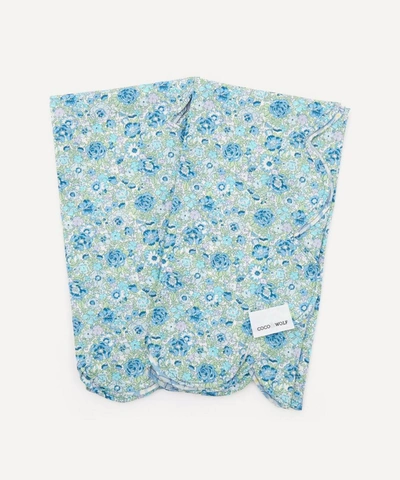 Coco & Wolf Amelie And Mitsi Scallop Napkins Set Of Two In Blue