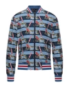 Dolce & Gabbana All Over Print Bomber Jacket In Blue