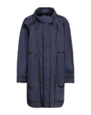 DSQUARED2 DSQUARED2 WOMAN OVERCOAT MIDNIGHT BLUE SIZE 2 COTTON