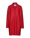 Harris Wharf London Coats In Red