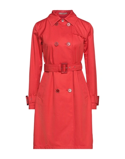 Herno Overcoats In Red