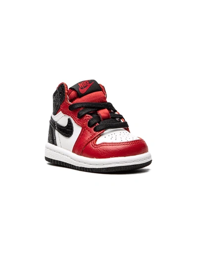 Jordan Babies' Air  1 High Retro Td Sneakers In Red