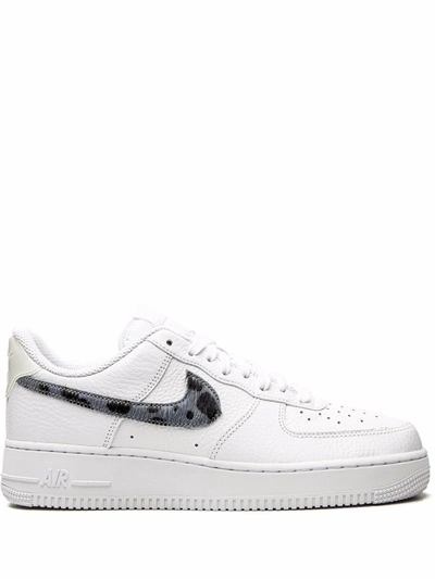 Nike Air Force 1 Low "blue Snakeskin" Sneakers In White