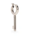 E.m. Sterling Silver Key Earring In Silver