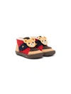 MIKI HOUSE BEAR-EMBELLISHED SNEAKERS
