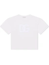 Dolce & Gabbana Dg-logo Openwork T-shirt In White