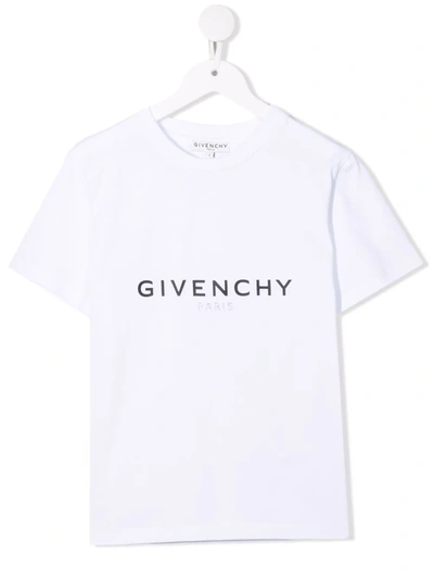 Givenchy Kids' Logo-print T-shirt In White