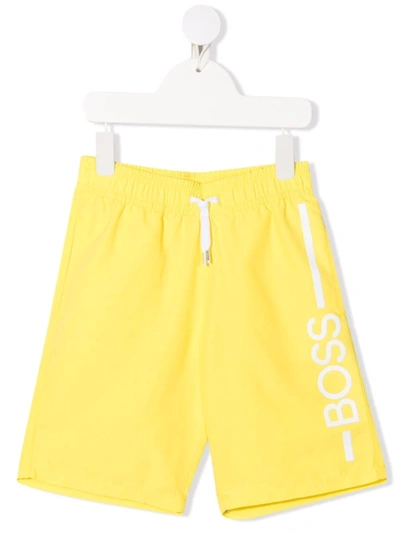 Bosswear Teen Boys Yellow Swim Shorts