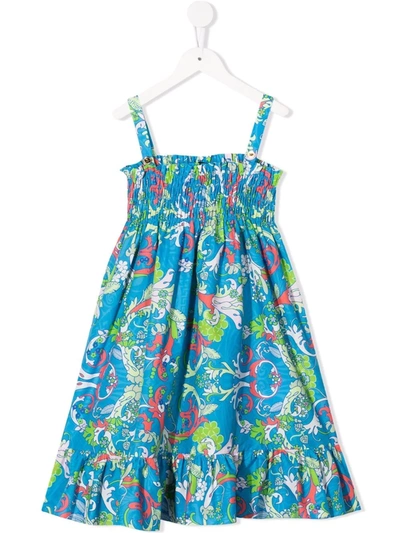VERSACE PAISLEY-PRINT FLARED DRESS