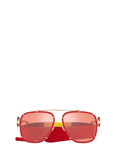 Versace Ve2233 Red Male Sunglasses - Atterley In Pink Mirror Red