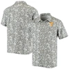 Shop Columbia Navy Auburn Tigers Super Slack Tide Omni-shade Button-up Shirt In Charcoal