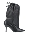 AROUND THE BRAND AROUND THE BRAND WOMAN BOOT BLACK SIZE 8 SOFT LEATHER