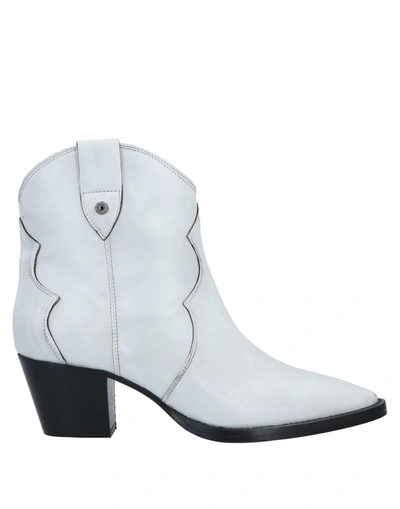Dondup Ankle Boots In Light Grey