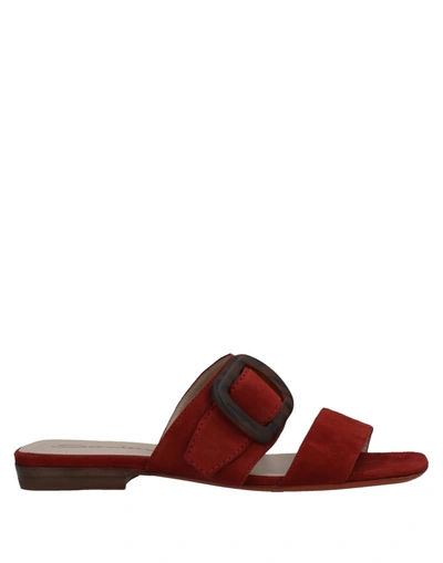 Santoni Sandals In Red