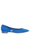 Casadei Ballet Flats In Bright Blue