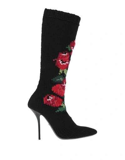 Dolce & Gabbana Knee Boots In Black