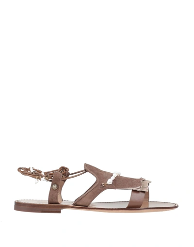 Santoni Sandals In Beige