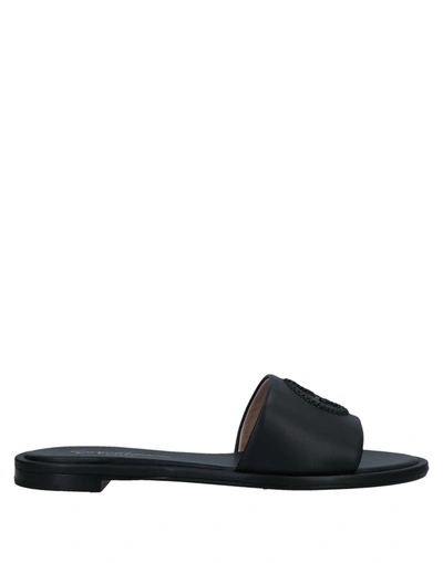 Giorgio Armani Sandals In Black