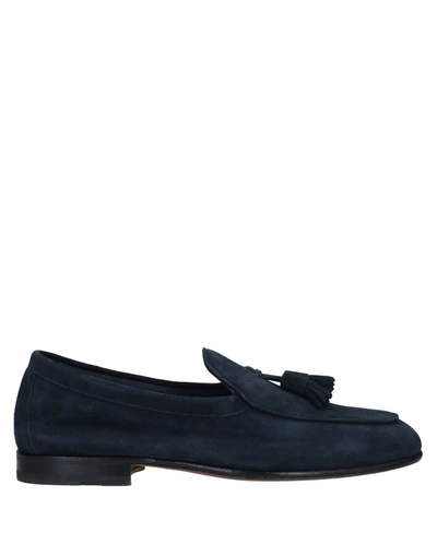 Santoni Loafers In Blue