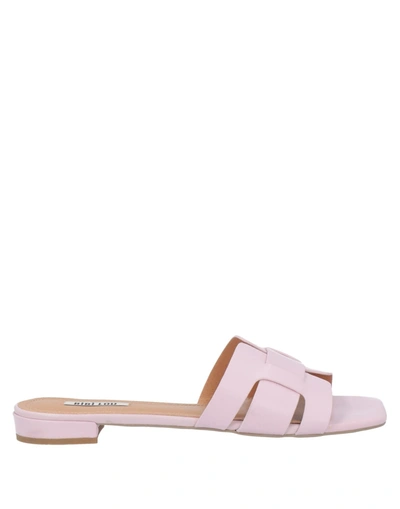 Bibi Lou Light Pink Cremes Slide Sandals In Pink