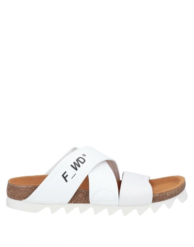 F Wd Sandals In White