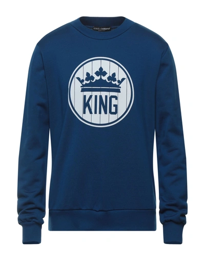 Dolce & Gabbana Sweatshirts In Blue