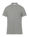 Brooksfield Polo Shirts In Dove Grey