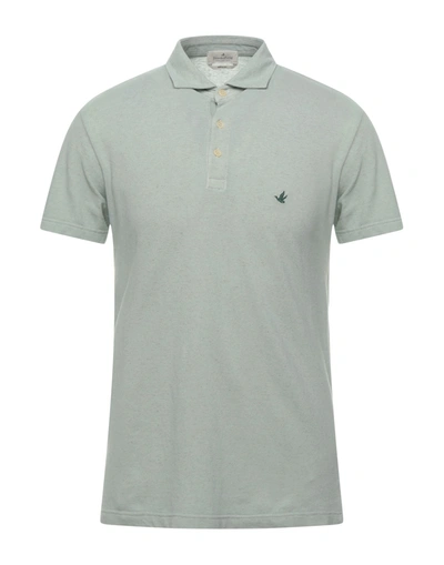 Brooksfield Polo Shirts In Green