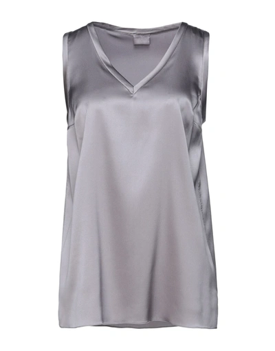 Brunello Cucinelli Tops In Light Grey