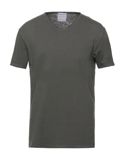 Wool & Co T-shirts In Lead