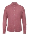 Brooksfield Shirts In Garnet