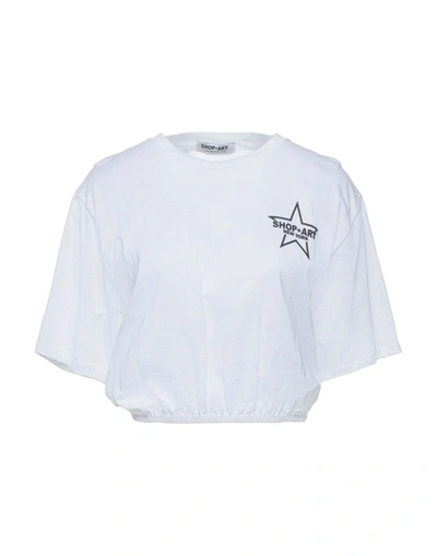 Shop ★ Art Shopart Woman T-shirt White Size M Cotton