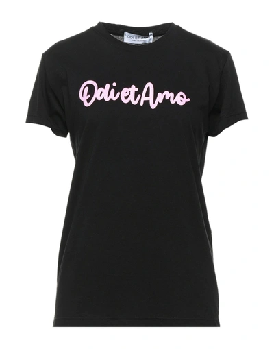 Odi Et Amo T-shirts In Black