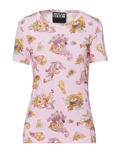 Versace Jeans Couture T-shirts In Pink