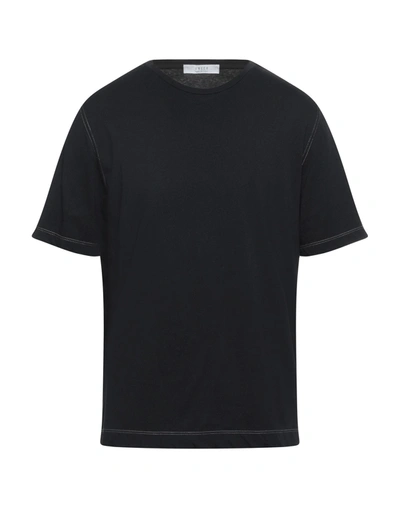 Vneck T-shirts In Black