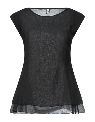European Culture Blouses In Dark Blue