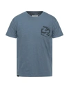 Fred Mello T-shirts In Slate Blue