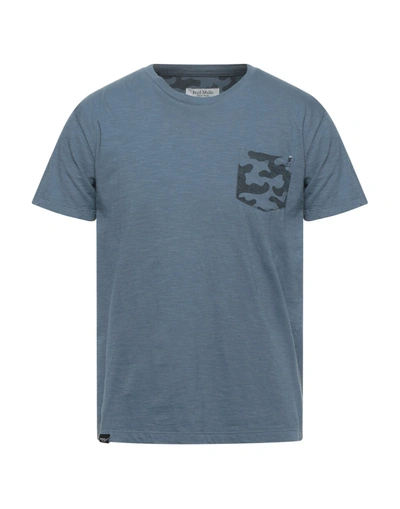 Fred Mello T-shirts In Slate Blue