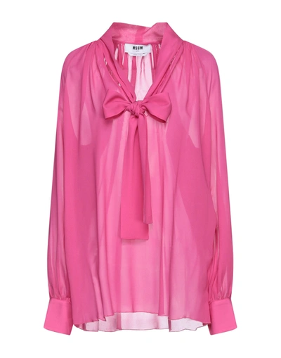 Msgm Blouses In Fuchsia