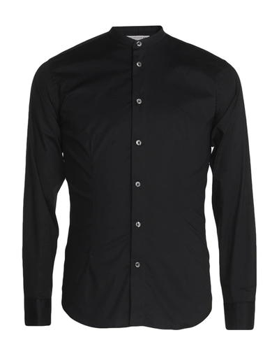 Daniele Alessandrini Homme Man Shirt Black Size 15 ¾ Cotton, Elastane In Black
